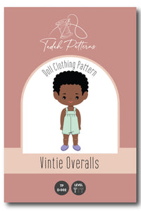 Tadah Patterns Doll Vintie Overalls