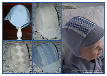 Load image into Gallery viewer, Judith Marquis Baby Boy&#39;s Smocked Bonnet