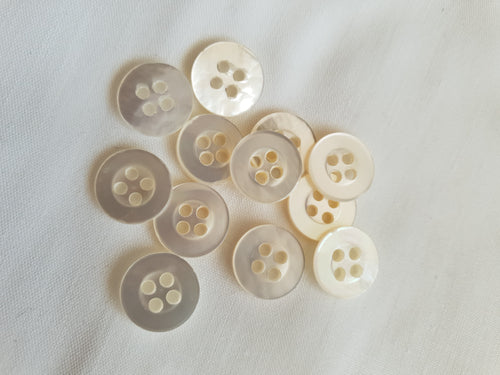 Genuine Mother of Pearl buttons