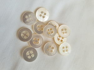 Genuine Mother of Pearl buttons