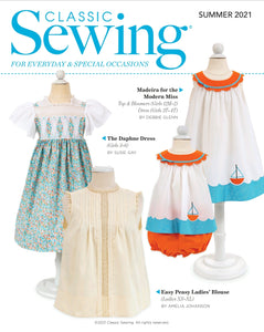 Classic Sewing Magazine Summer 2021 Issue