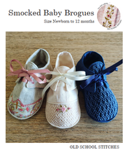 Load image into Gallery viewer, Smocked Baby Brogues
