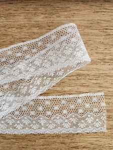 Lace Edging White 40mm