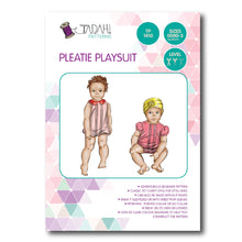 Load image into Gallery viewer, Tadah Patterns Pleatie Playsuit