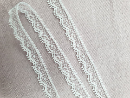 Lace Edging White and Ivory 8mm