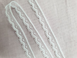 Lace Edging White and Ivory 8mm