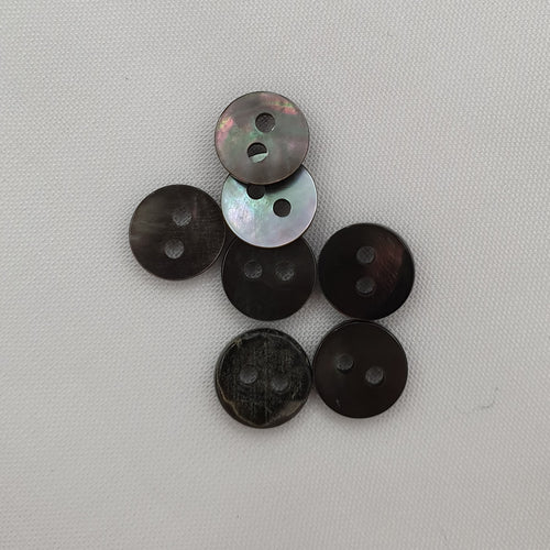 Genuine Mother of Pearl buttons Smoke 10mm