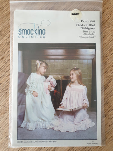 Smocking Unlimited Child's Ruffled Nightgown