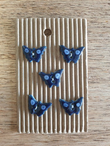 Handmade Ceramic Buttons Butterflies