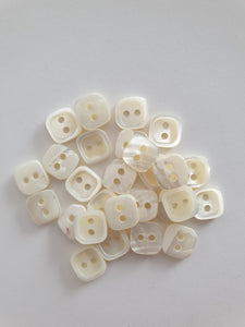 Genuine Mother of Pearl buttons Square