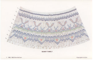 "Bunny Family" Smocking plate by Ellen McCarn