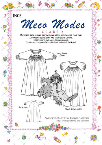 Meco Modes Clare 2 Smocked Baby Day Gown