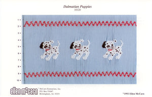 "Dalmation Puppies" Smocking plate by Ellen McCarn