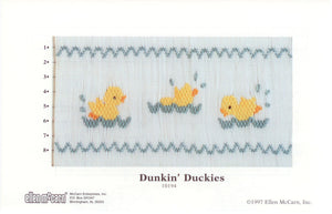 "Dunkin' Duckies" Smocking plate by Ellen McCarn