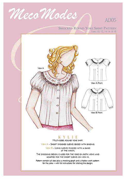 Meco Modes Kylie Smocked Yoke Shirt