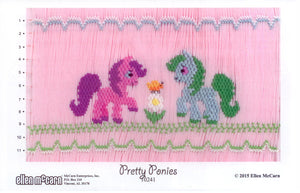"Pretty Ponies" Smocking plate by Ellen McCarn