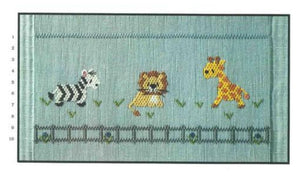 "What a zoo!" smocking plate by Little Memories