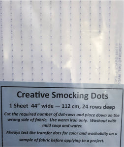 Iron-on Smocking Dots – Old School Stitches