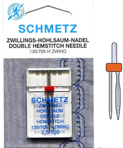 Schmetz Twin Wing Needle 2.5/100