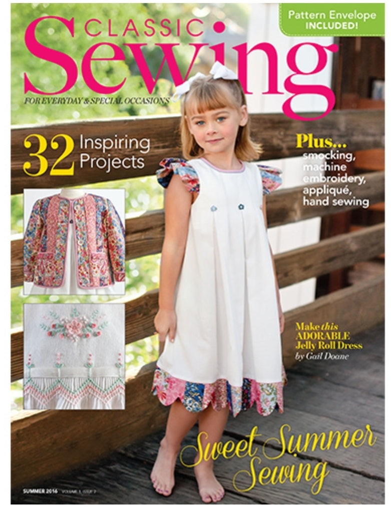 Classic Sewing Magazine Summer 2016 Issue