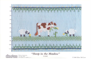 "Sheep in the Meadow" Smocking plate by Ellen McCarn